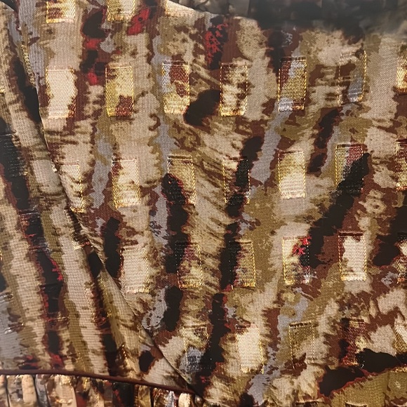 Mixed media empire waist sleeveless dress - Picture 4 of 8